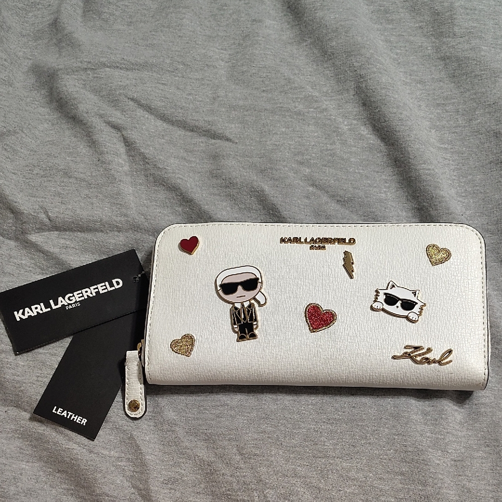 ✨ Karl Lagerfeld Paris Zip Around Wallet – NWT ✨
